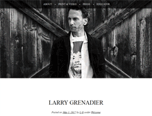 Tablet Screenshot of larrygrenadier.com